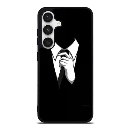 Anonymous Black White Tie Samsung Galaxy S24 / S24 Plus Case