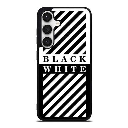 Black White Stripes Samsung Galaxy S24 / S24 Plus Case