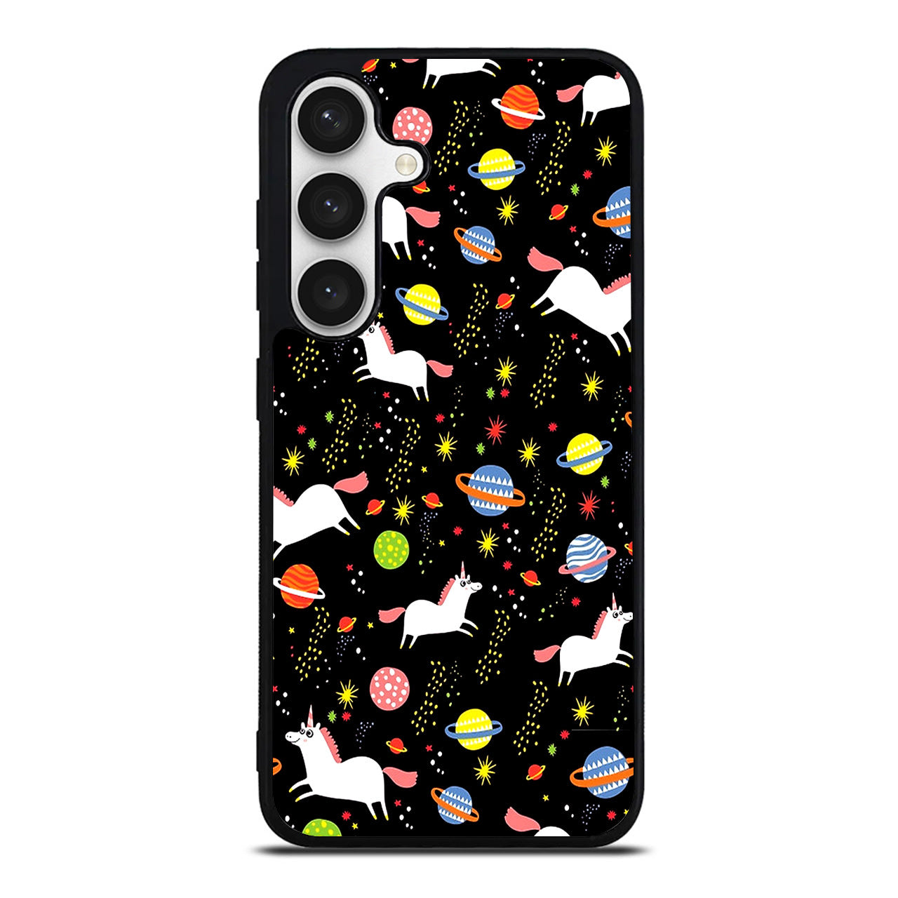 Space Unicorn Pattern Samsung Galaxy S24 / S24 Plus Case