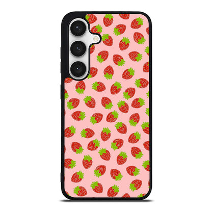 Strawberries Pattern Samsung Galaxy S24 / S24 Plus Case