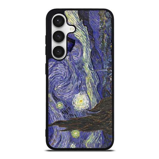 Dr Who Tardis In Van Gogh Starry Night Samsung Galaxy S24 / S24 Plus Case