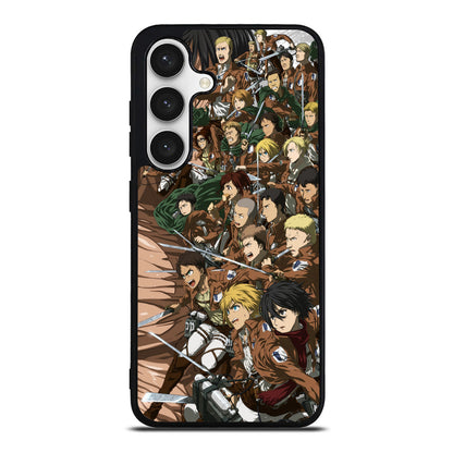 All Characters Attack On Titan First Season Samsung Galaxy S24 / S24 Plus Case