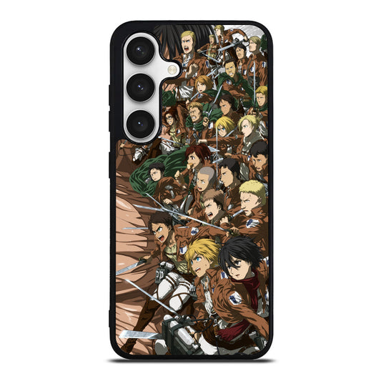 All Characters Attack On Titan First Season Samsung Galaxy S24 / S24 Plus Case