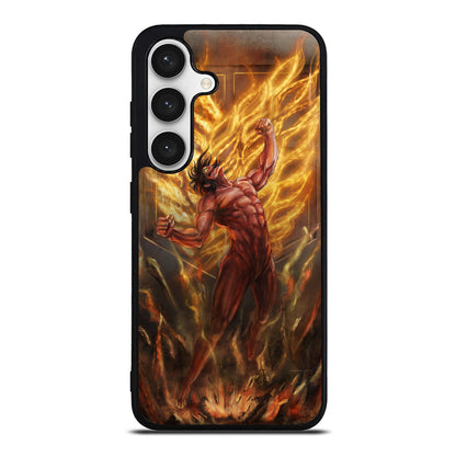 Attack Titan On Fire Samsung Galaxy S24 / S24 Plus Case