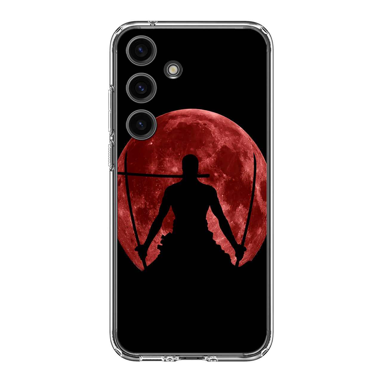 Silhouette Of Zoro In Santoryu Mode Samsung Galaxy S24 / S24 Plus Case