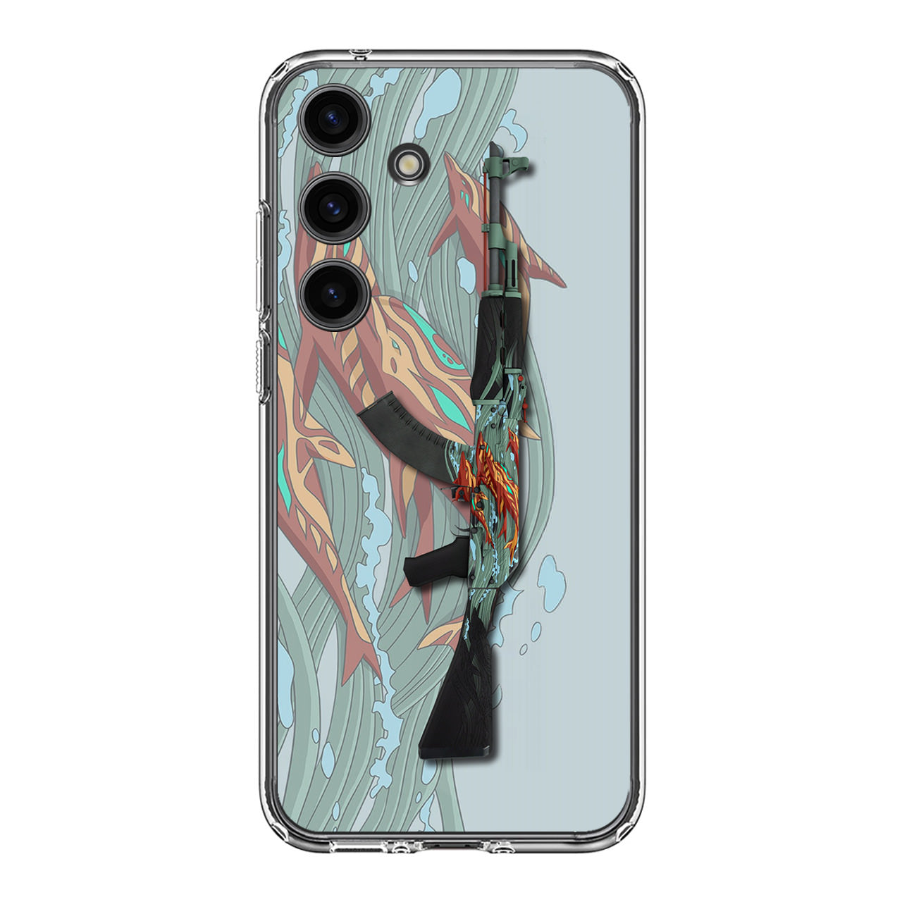 AK-47 Aquamarine Revenge Samsung Galaxy S24 / S24 Plus Case