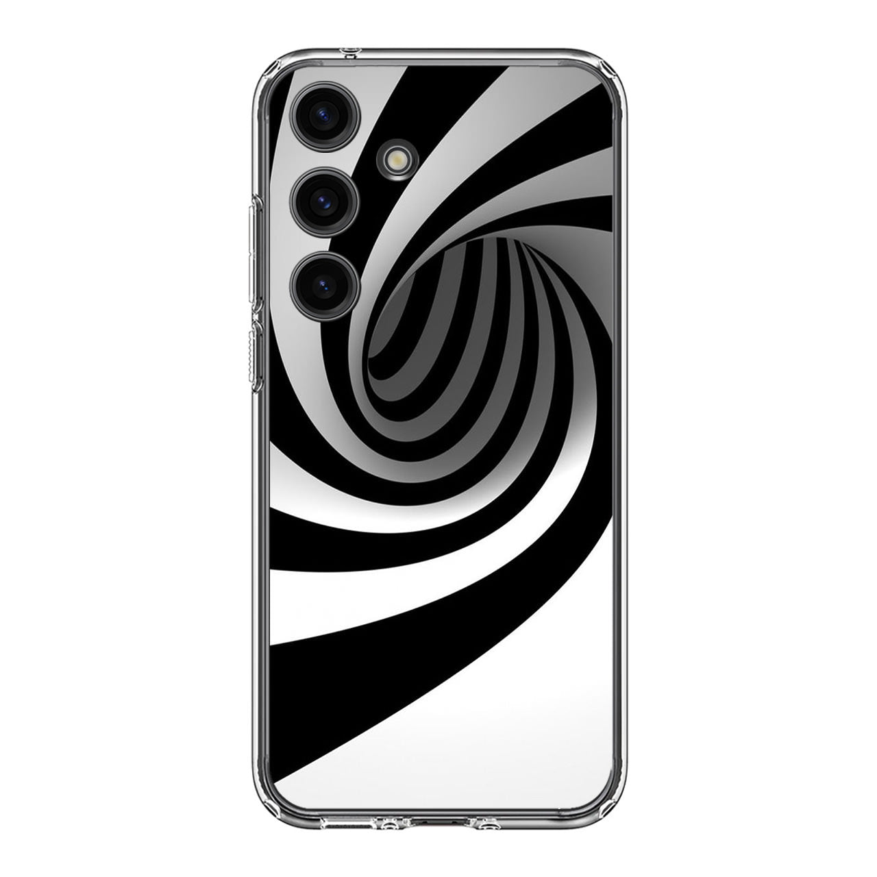 Black and White Twist Samsung Galaxy S24 / S24 Plus Case