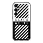 Black White Stripes Samsung Galaxy S24 / S24 Plus Case