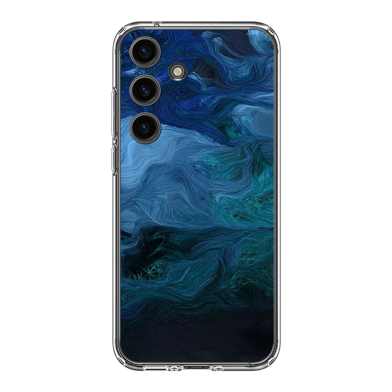 Blue Abstract Art Samsung Galaxy S24 / S24 Plus Case