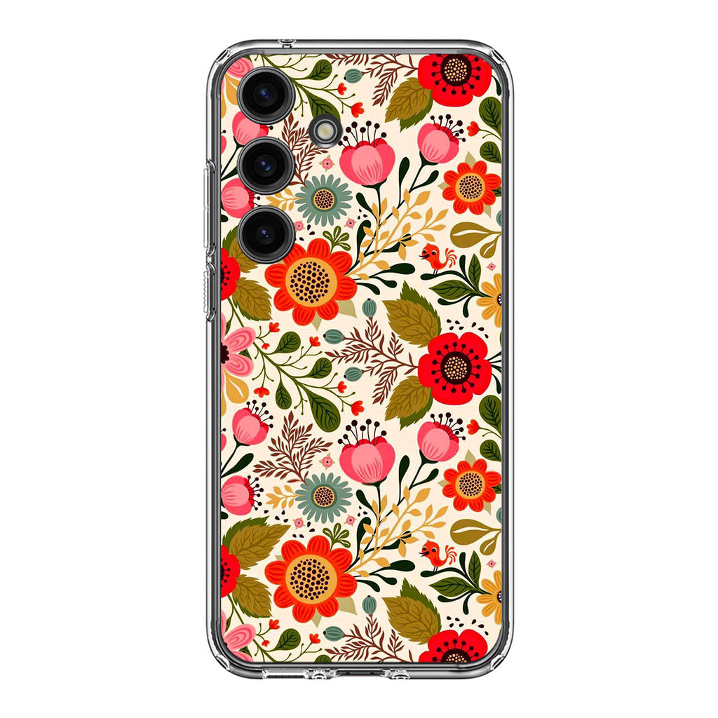 Hello Spring Pattern Samsung Galaxy S24 / S24 Plus Case