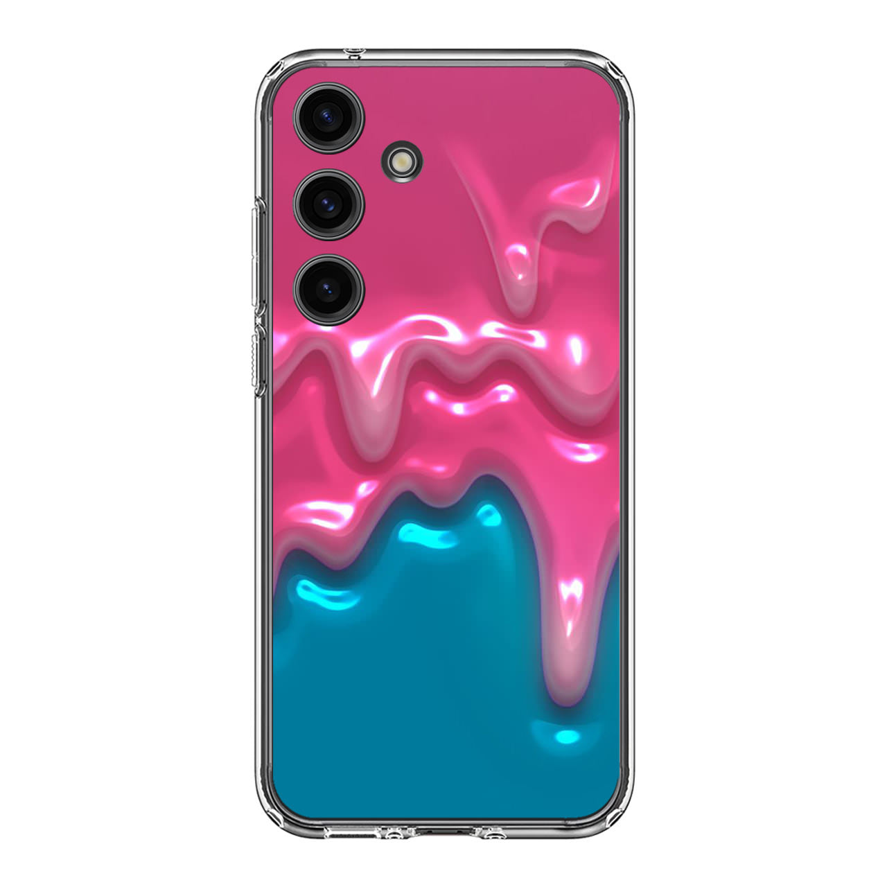 Pink Paint Dripping Samsung Galaxy S24 / S24 Plus Case