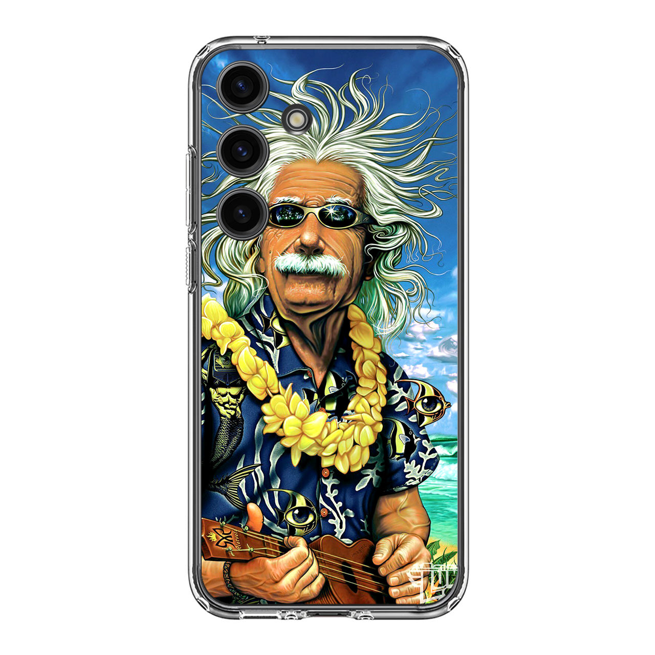 Albert Enstein On Vacation Samsung Galaxy S24 / S24 Plus Case