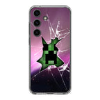 Creeper Glass Broken Violet Samsung Galaxy S24 / S24 Plus Case