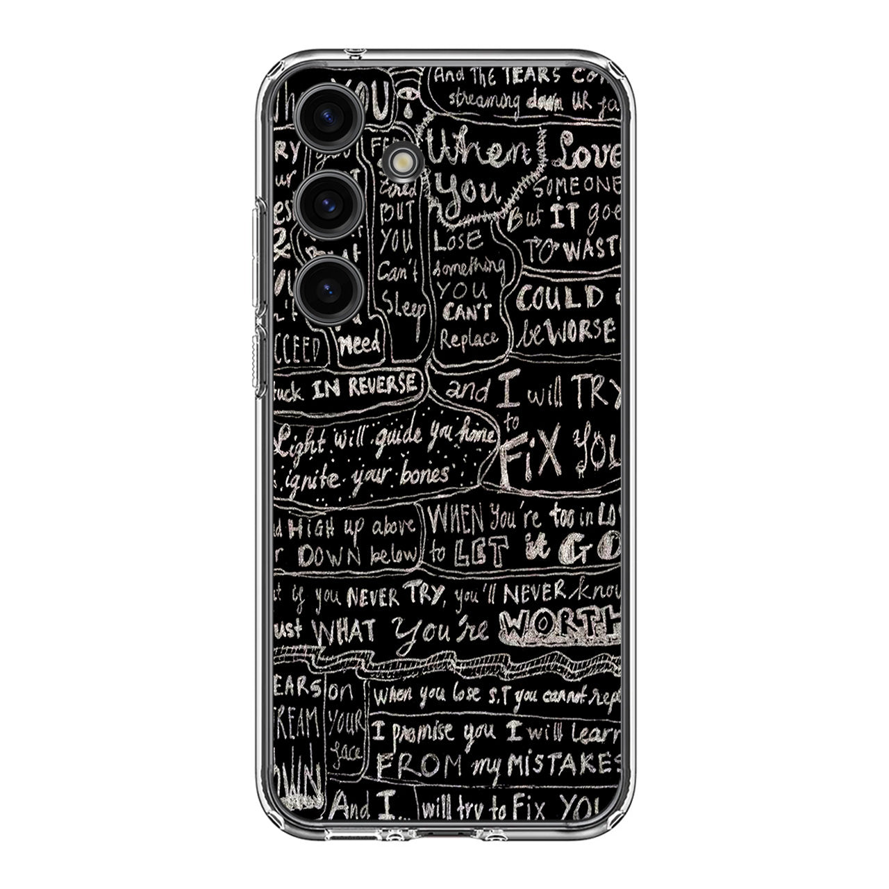 Fix You Lyrics Samsung Galaxy S24 / S24 Plus Case