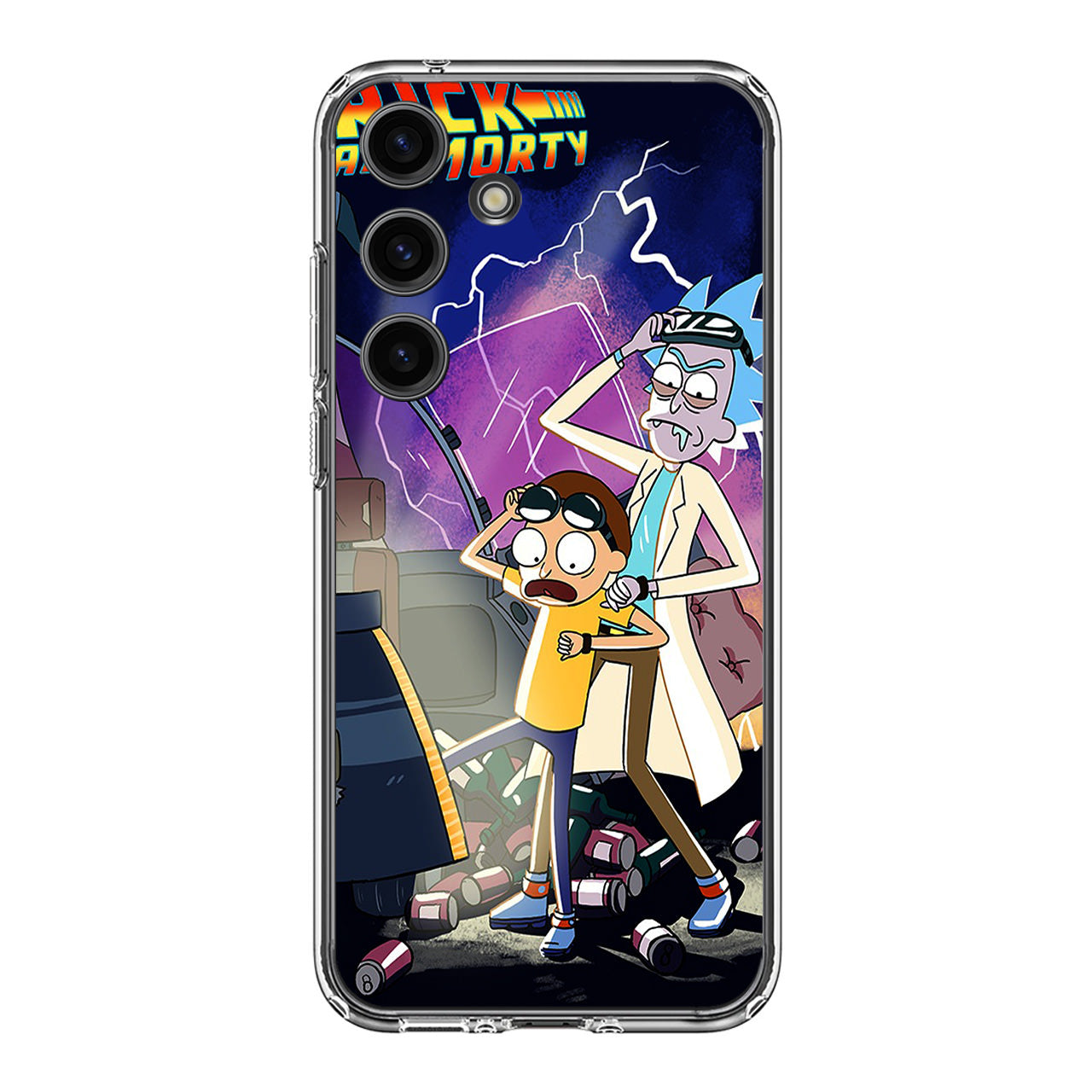 Rick And Morty Back To The Future Samsung Galaxy S24 / S24 Plus Case