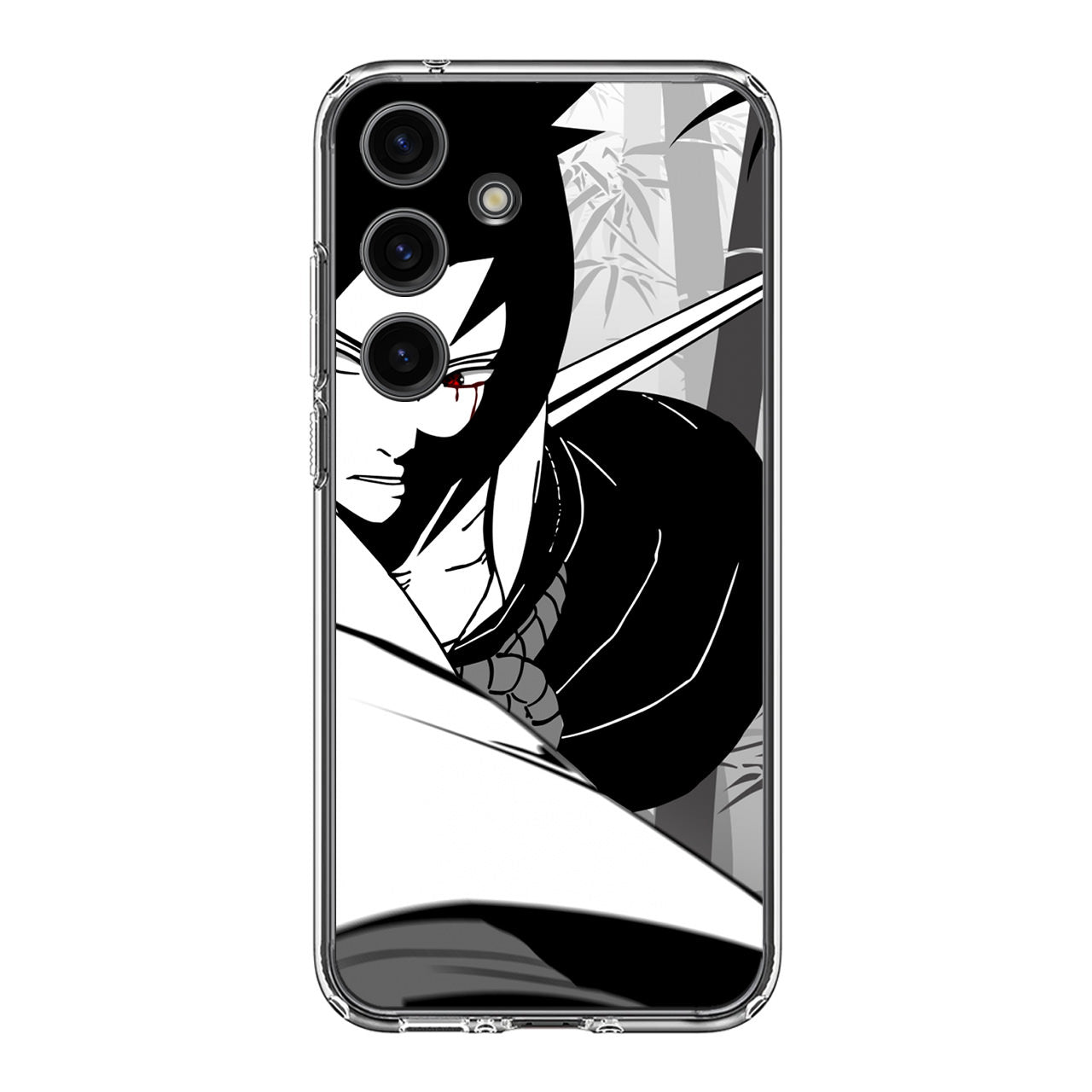 Sasuke Uchiha B&W Samsung Galaxy S24 / S24 Plus Case