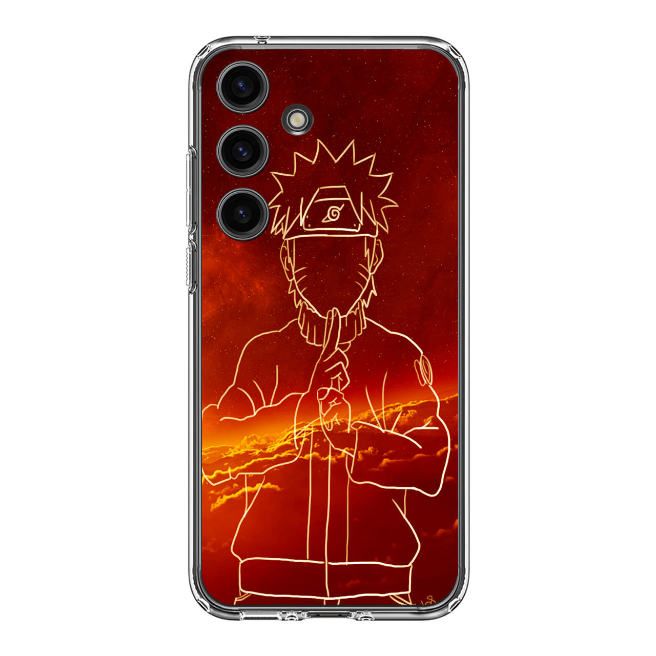 Uzumaki Naruto Outlline Samsung Galaxy S24 / S24 Plus Case