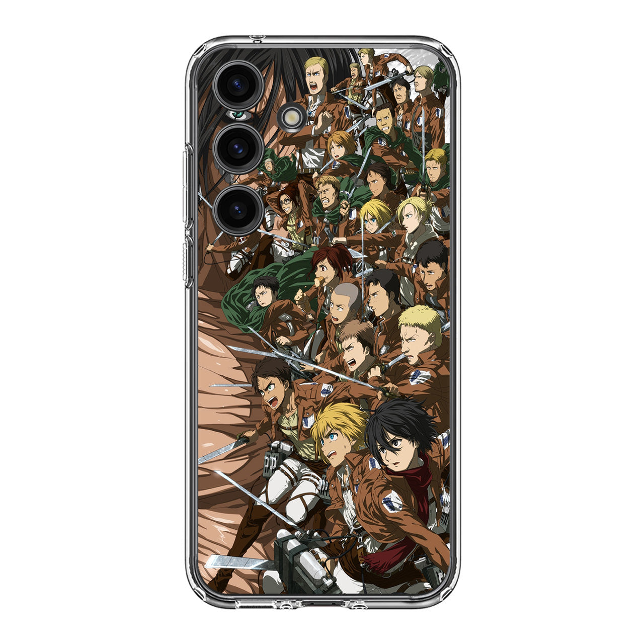 All Characters Attack On Titan First Season Samsung Galaxy S24 / S24 Plus Case