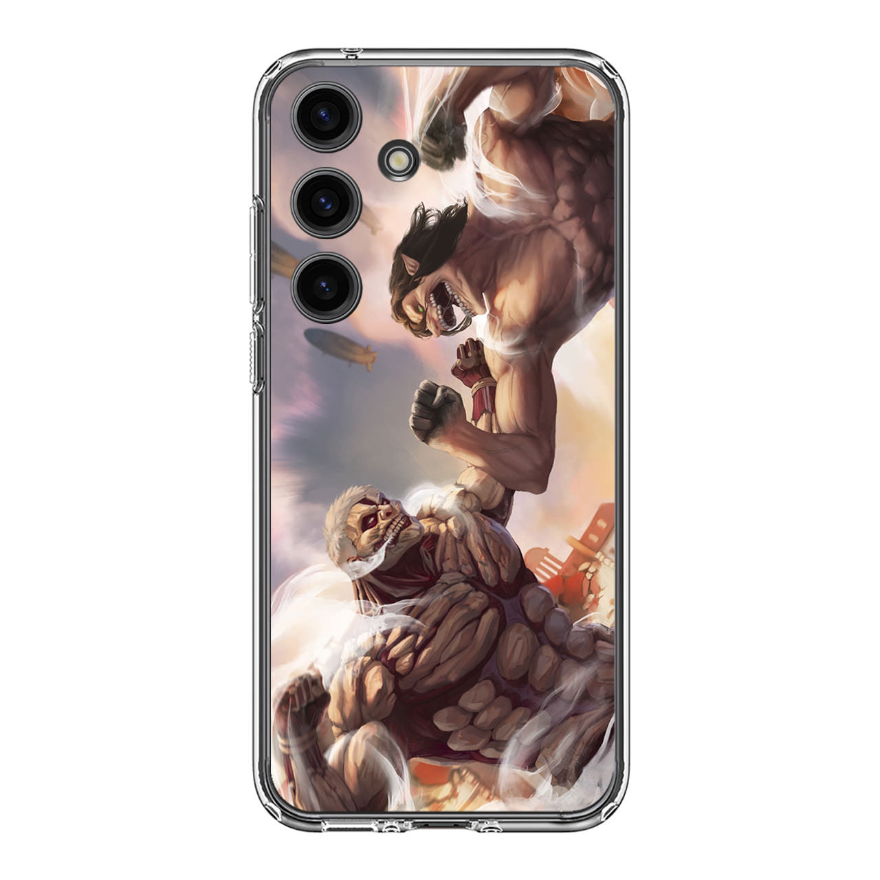 Eren Yeager vs Reiner Armored Titan Samsung Galaxy S24 / S24 Plus Case