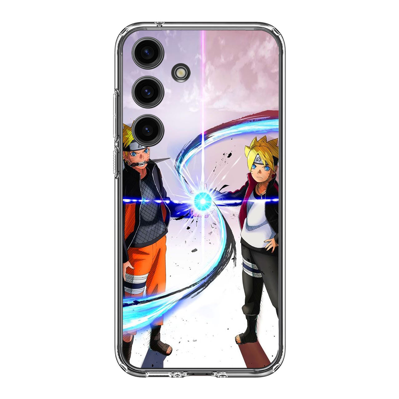 Rasengan Naruto Boruto Two Generation Samsung Galaxy S24 / S24 Plus Case