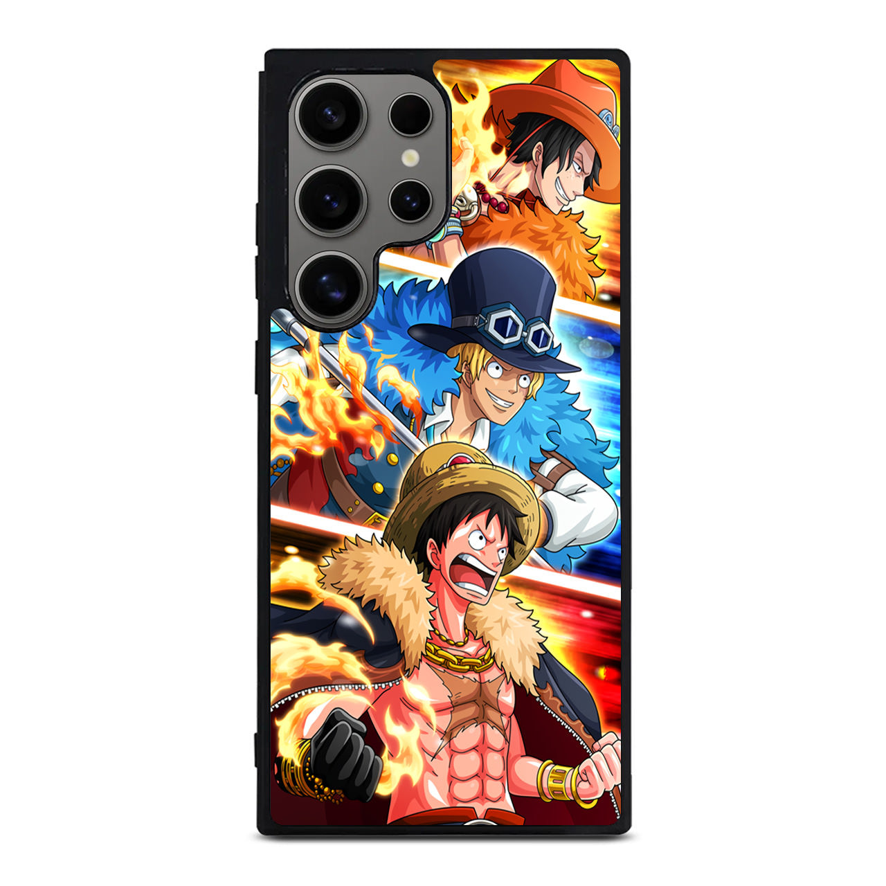 Ace Sabo Luffy Samsung Galaxy S24 Ultra Case