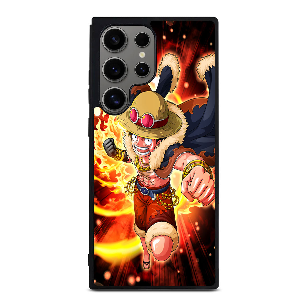 Luffy Red Hawk Punch Samsung Galaxy S24 Ultra Case