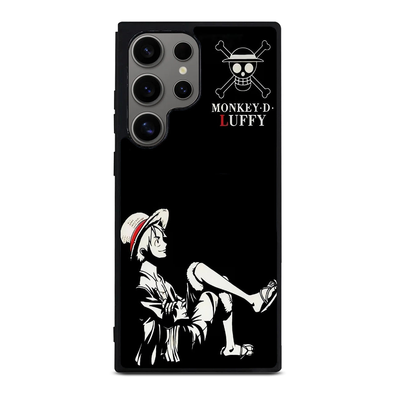 Monkey D Luffy Black And White Samsung Galaxy S24 Ultra Case