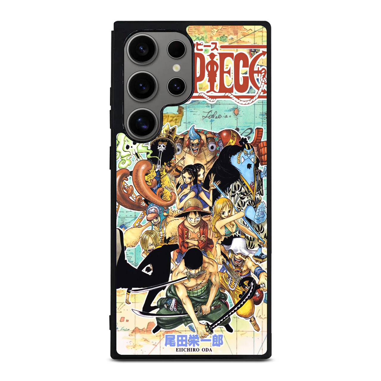 One Piece Comic Straw Hat Pirate Samsung Galaxy S24 Ultra Case