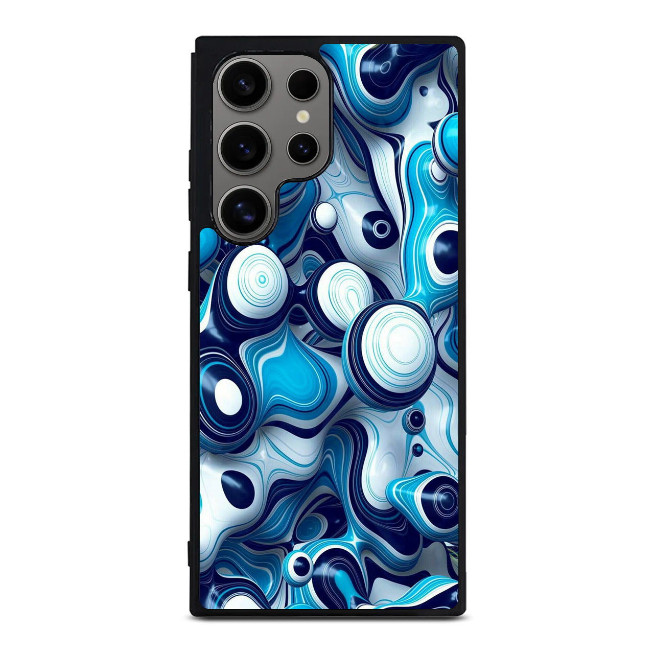 Abstract Art All Blue Samsung Galaxy S24 Ultra Case