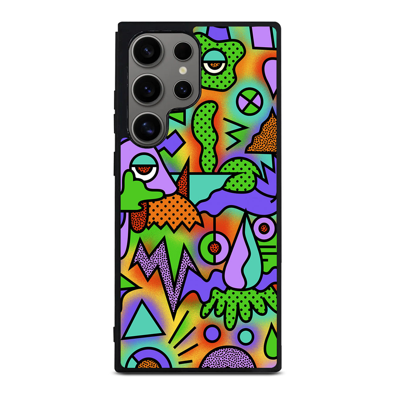 Abstract Colorful Doodle Art Samsung Galaxy S24 Ultra Case