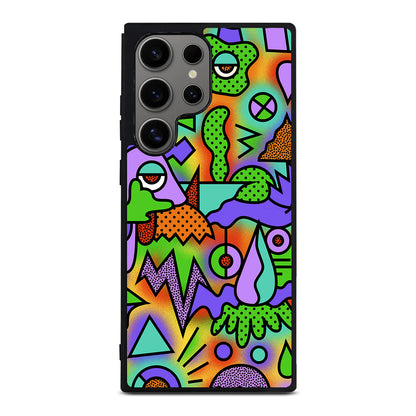 Abstract Colorful Doodle Art Samsung Galaxy S24 Ultra Case