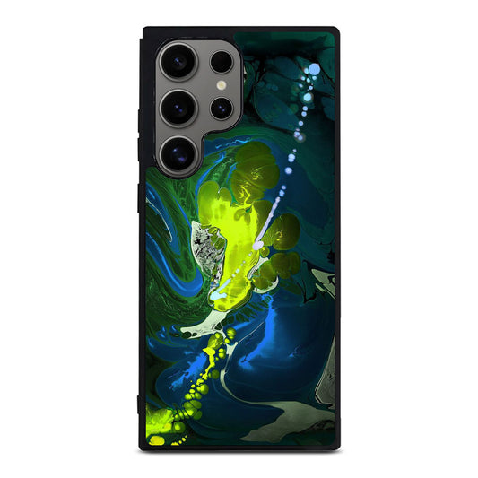 Abstract Green Blue Art Samsung Galaxy S24 Ultra Case