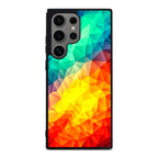 Abstract Multicolor Cubism Painting Samsung Galaxy S24 Ultra Case