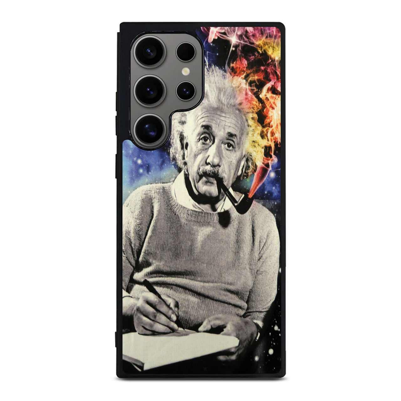 Albert Einstein Smoking Samsung Galaxy S24 Ultra Case