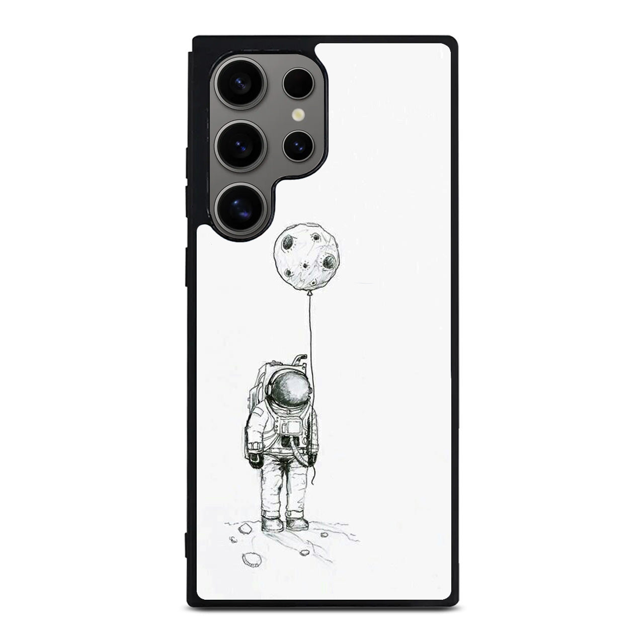 Astronaut Moon Balloon Samsung Galaxy S24 Ultra Case