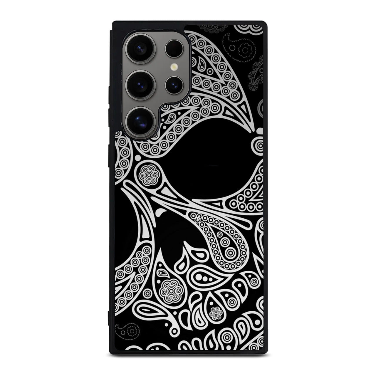 Black Skull Samsung Galaxy S24 Ultra Case