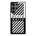 Black White Stripes Samsung Galaxy S24 Ultra Case