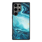 Blue Water Glitter Samsung Galaxy S24 Ultra Case