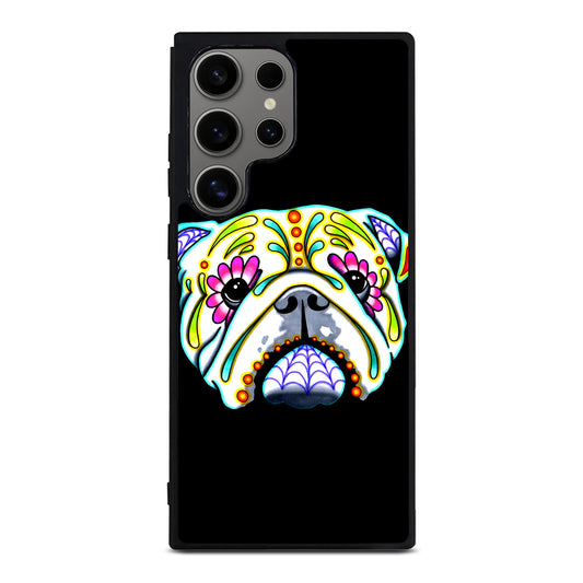 Colorful Bulldog Art Samsung Galaxy S24 Ultra Case