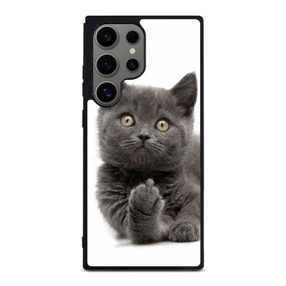 Finger British Shorthair Cat Samsung Galaxy S24 Ultra Case