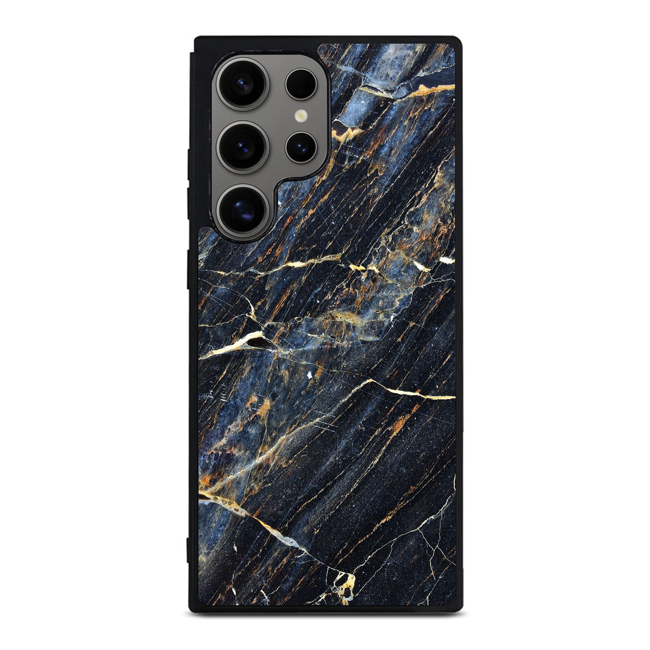 Golden Black Marble Samsung Galaxy S24 Ultra Case