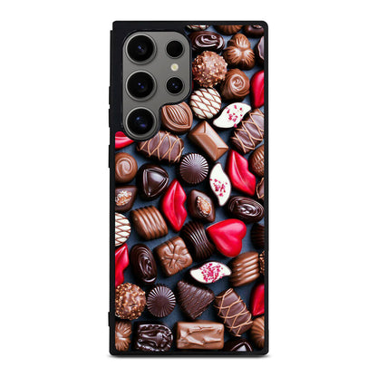 I Love Choco Pattern Samsung Galaxy S24 Ultra Case