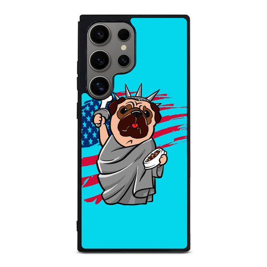 Independence Day Pug Samsung Galaxy S24 Ultra Case