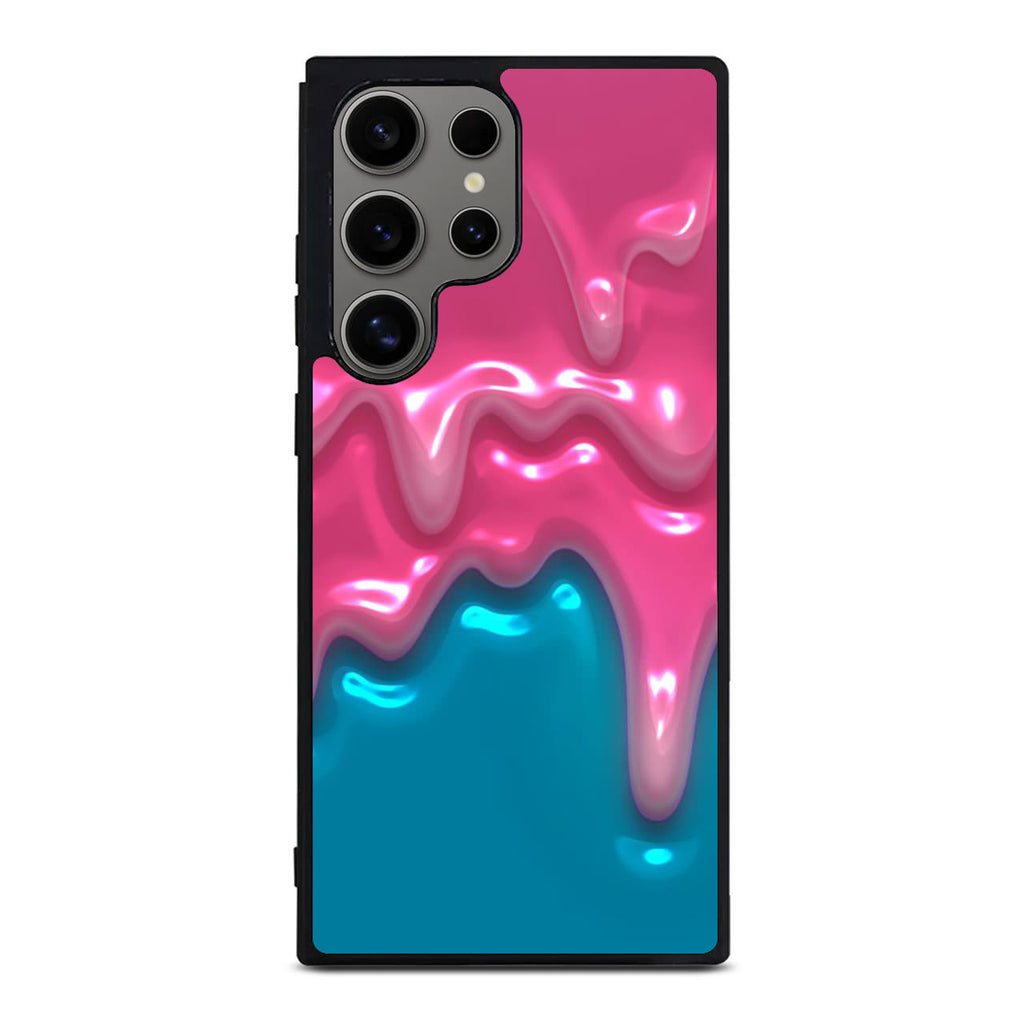 Pink Paint Dripping Samsung Galaxy S24 Ultra Case