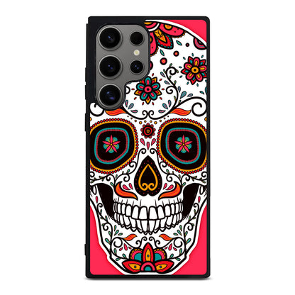 Pink Sugar Skull Samsung Galaxy S24 Ultra Case