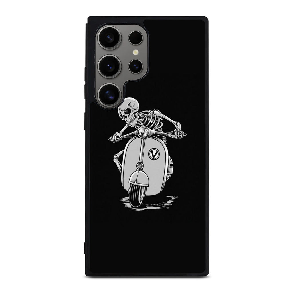 Skeleton Rides Scooter Samsung Galaxy S24 Ultra Case
