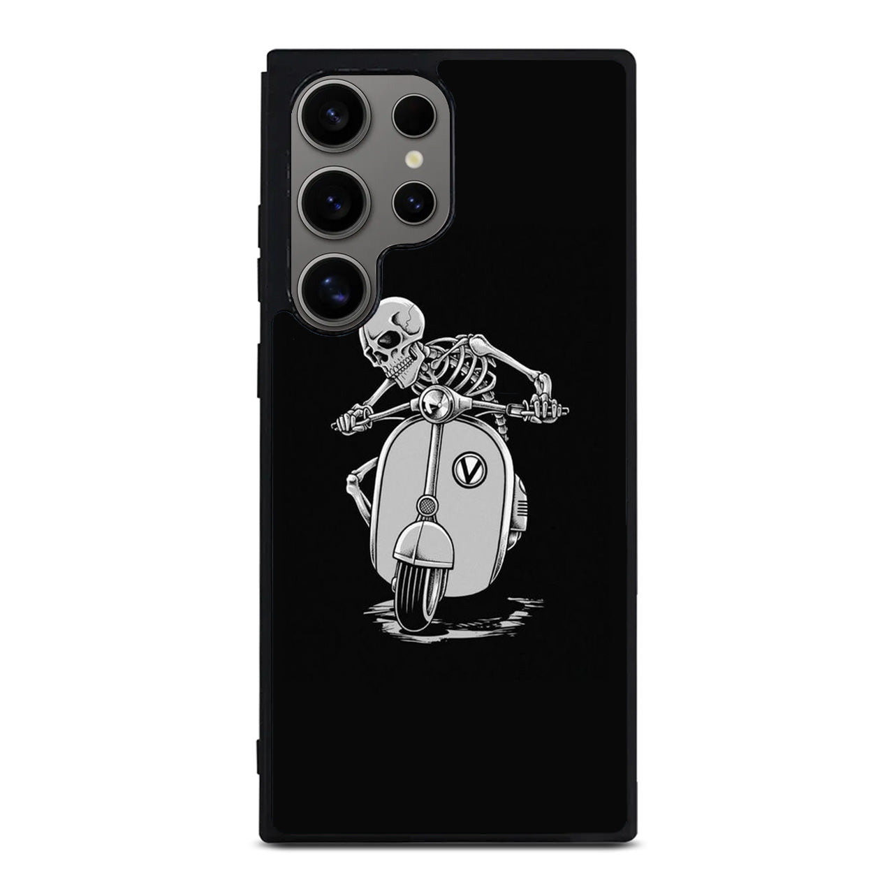 Skeleton Rides Scooter Samsung Galaxy S24 Ultra Case
