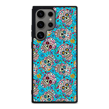 Skull Floral Sugar Samsung Galaxy S24 Ultra Case