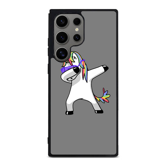 Unicorn Dabbing Grey Samsung Galaxy S24 Ultra Case