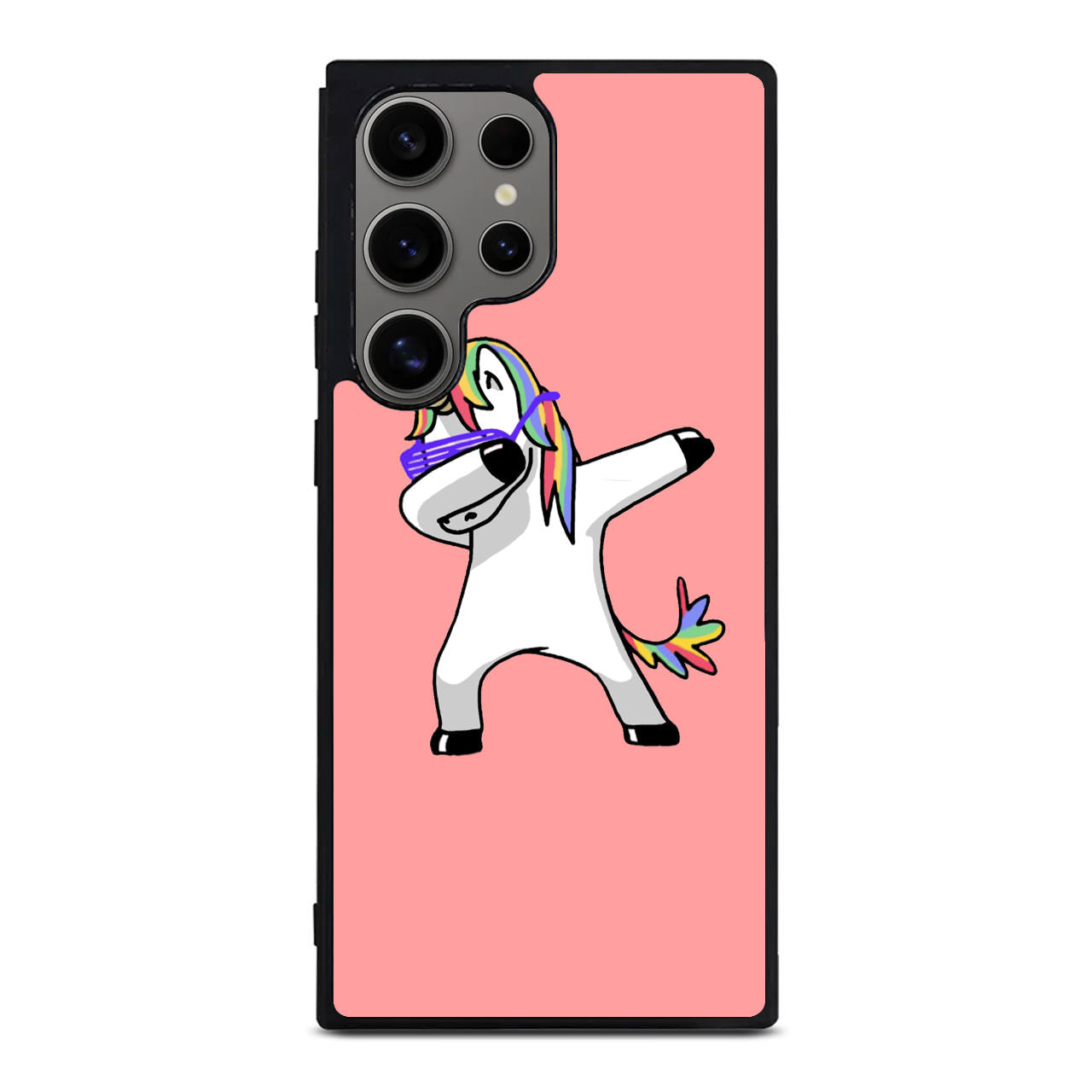 Unicorn Dabbing Pink Samsung Galaxy S24 Ultra Case